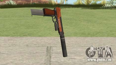 Pistol .50 GTA V (Orange) Full Attachments für GTA San Andreas