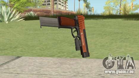 Pistol .50 GTA V (Orange) Flashlight V2 pour GTA San Andreas