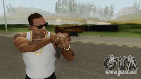 Pistol .50 GTA V (Gold) Full Attachments pour GTA San Andreas