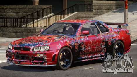 Nissan R34 GTR PJ4 pour GTA 4