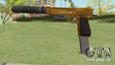Pistol .50 GTA V (Gold) Full Attachments pour GTA San Andreas