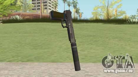 Pistol .50 GTA V (Green) Suppressor V1 für GTA San Andreas