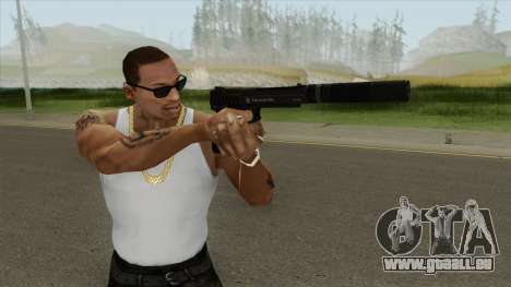 Pistol .50 GTA V (NG Black) Suppressor V1 für GTA San Andreas