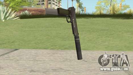Pistol .50 GTA V (Green) Suppressor V2 für GTA San Andreas