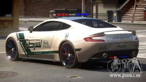 Aston Martin Vanquish Police V1.2 für GTA 4