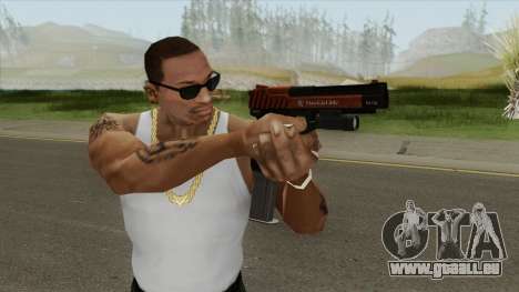 Pistol .50 GTA V (Orange) Flashlight V2 pour GTA San Andreas