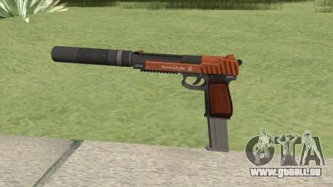 Pistol .50 GTA V (Orange) Suppressor V2 pour GTA San Andreas