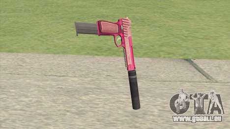 Pistol .50 GTA V (Pink) Suppressor V2 für GTA San Andreas