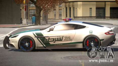 Aston Martin Vanquish Police V1.2 für GTA 4