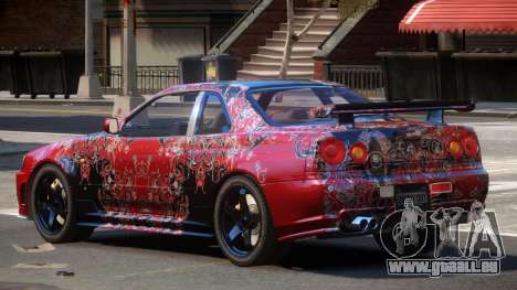 Nissan R34 GTR PJ4 pour GTA 4