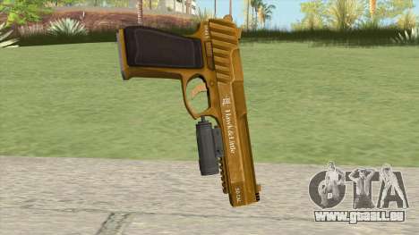 Pistol .50 GTA V (Gold) Flashlight V1 für GTA San Andreas