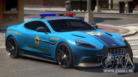 Aston Martin Vanquish Police V1.3 für GTA 4