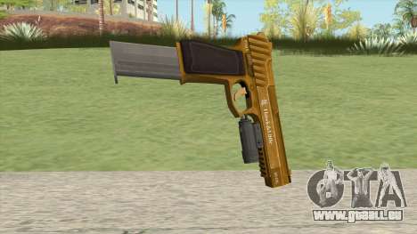Pistol .50 GTA V (Gold) Flashlight V2 pour GTA San Andreas