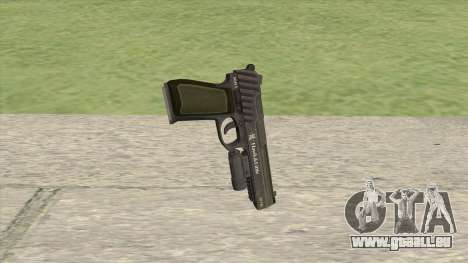 Pistol .50 GTA V (Green) Flashlight V1 für GTA San Andreas
