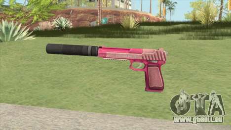 Pistol .50 GTA V (Pink) Suppressor V1 pour GTA San Andreas