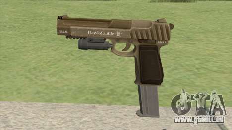 Pistol .50 GTA V (Army) Flashlight V2 für GTA San Andreas
