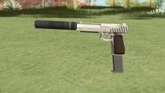 Pistol .50 GTA V (OG Silver) Suppressor V2 für GTA San Andreas