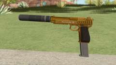 Pistol .50 GTA V (Gold) Suppressor V2 pour GTA San Andreas