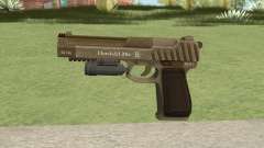 Pistol .50 GTA V (Army) Flashlight V1 für GTA San Andreas