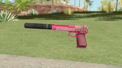 Pistol .50 GTA V (Pink) Suppressor V1 pour GTA San Andreas
