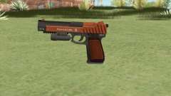 Pistol .50 GTA V (Orange) Flashlight V1 für GTA San Andreas