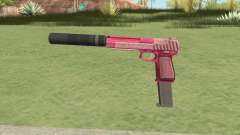 Pistol .50 GTA V (Pink) Suppressor V2 für GTA San Andreas