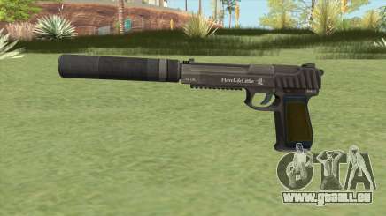 Pistol .50 GTA V (Green) Suppressor V1 für GTA San Andreas