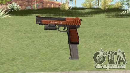 Pistol .50 GTA V (Orange) Flashlight V2 pour GTA San Andreas