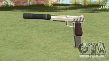 Pistol .50 GTA V (OG Silver) Suppressor V2 pour GTA San Andreas