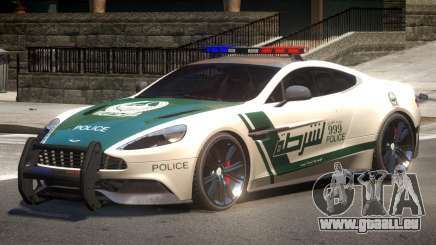 Aston Martin Vanquish Police V1.2 für GTA 4