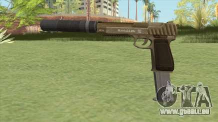 Pistol .50 GTA V (Army) Suppressor V2 für GTA San Andreas