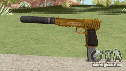 Pistol .50 GTA V (Gold) Suppressor V2 für GTA San Andreas