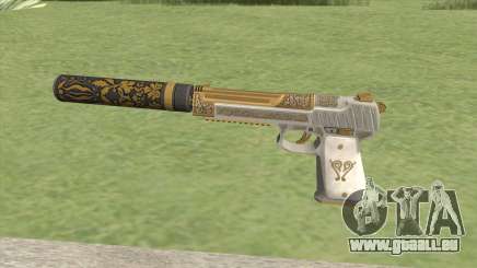 Pistol .50 GTA V (Luxury) Suppressor V1 für GTA San Andreas