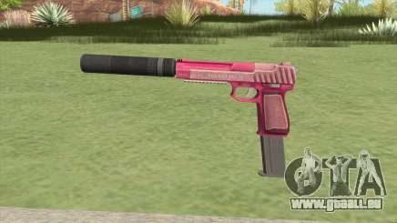 Pistol .50 GTA V (Pink) Suppressor V2 pour GTA San Andreas