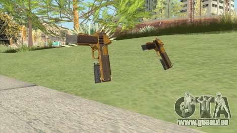 Heavy Pistol GTA V (Gold) Flashlight V2 pour GTA San Andreas