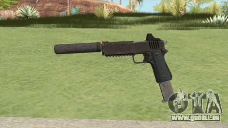 Heavy Pistol GTA V (OG Black) Suppressor V2 für GTA San Andreas
