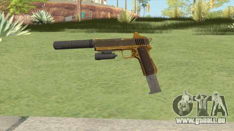 Heavy Pistol GTA V (Gold) Full Attachments pour GTA San Andreas