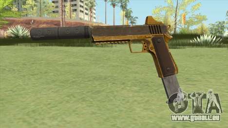 Heavy Pistol GTA V (Gold) Suppressor V2 pour GTA San Andreas