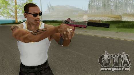 Heavy Pistol GTA V (Pink) Suppressor V2 für GTA San Andreas
