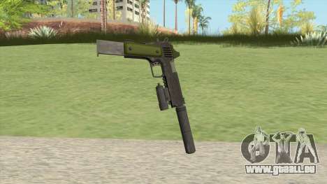 Heavy Pistol GTA V (Green) Full Attachments für GTA San Andreas