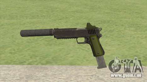 Heavy Pistol GTA V (Green) Suppressor V2 pour GTA San Andreas