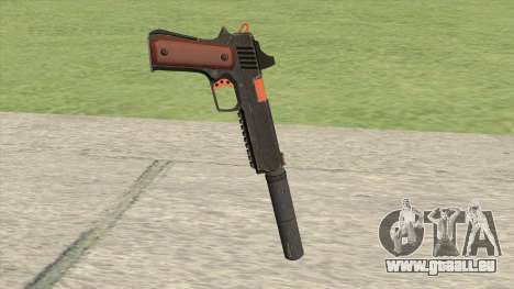 Heavy Pistol GTA V (Orange) Suppressor V1 für GTA San Andreas