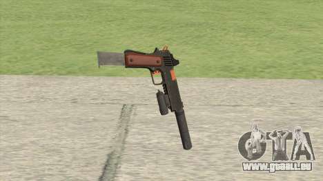 Heavy Pistol GTA V (Orange) Full Attachments pour GTA San Andreas