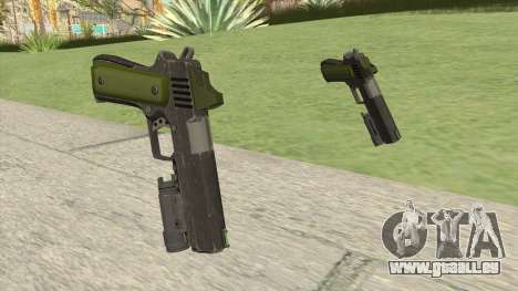 Heavy Pistol GTA V (Green) Flashlight V1 für GTA San Andreas