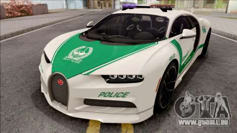 Bugatti Chiron 2017 Dubai Police pour GTA San Andreas
