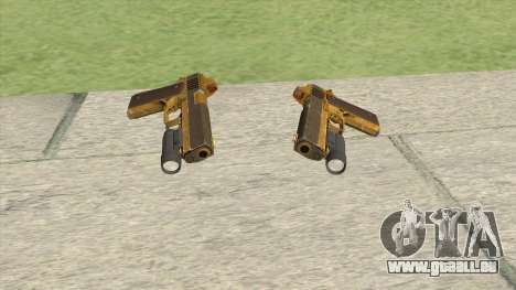Heavy Pistol GTA V (Gold) Flashlight V1 für GTA San Andreas