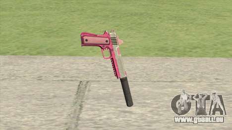 Heavy Pistol GTA V (Pink) Suppressor V1 für GTA San Andreas