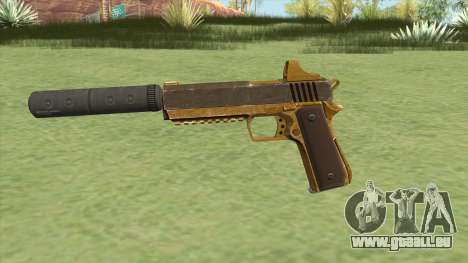 Heavy Pistol GTA V (Gold) Suppressor V1 pour GTA San Andreas