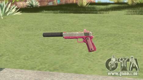 Heavy Pistol GTA V (Pink) Suppressor V1 für GTA San Andreas