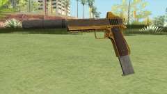 Heavy Pistol GTA V (Gold) Suppressor V2 für GTA San Andreas